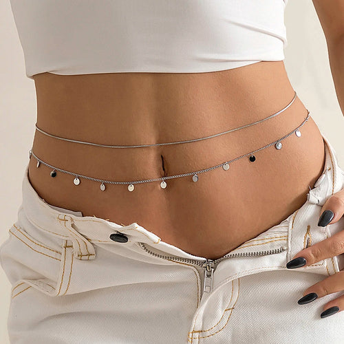 Ingemark Sexy Flat Snake Chain Waist Belly Belt