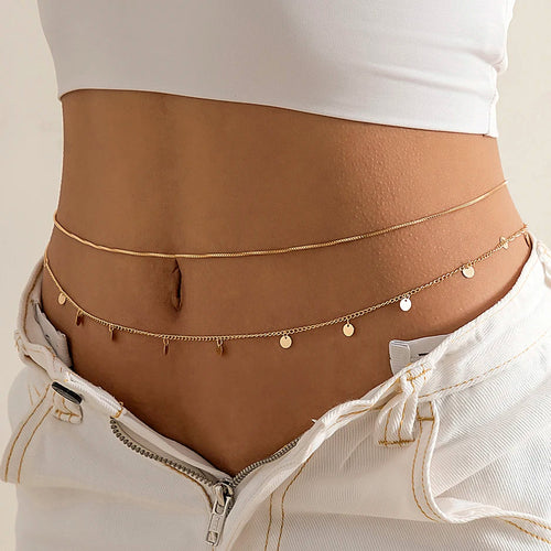 Ingemark Sexy Flat Snake Chain Waist Belly Belt
