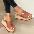 Platform Sandals Casual Hemp